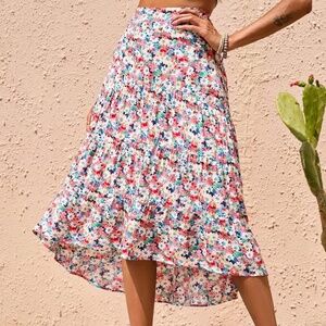 Amazon High Low Midi Skirt